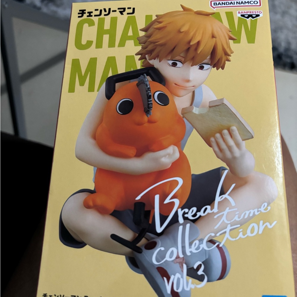 Bandai Namco Chainsaw Man Action Figure - Orange and White